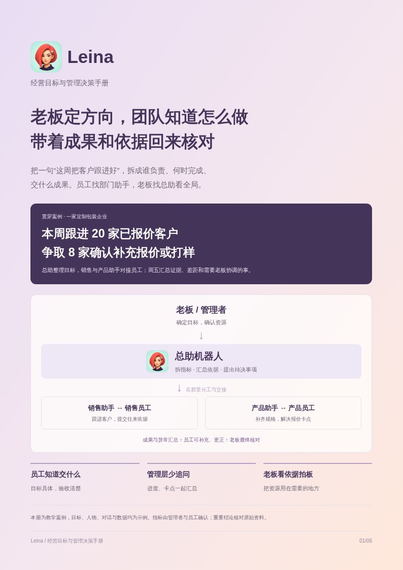 经营目标与管理决策手册封面